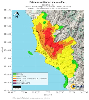 Pronóstico del Senamhi indica que