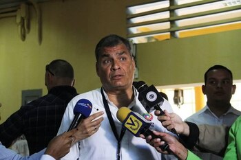 20/05/2018 El expresidente ecuatoriano Rafael