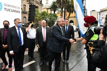 El presidente Alberto Fernández, el