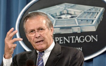 Donald Rumsfeld, ex Secretario de