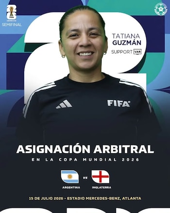 Desde la cabina del VAR, Tatiana Guzmán cumplirá hoy funciones de soporte en un duelo de alta tensión.