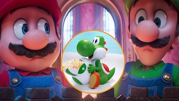 Pagar 2.400 euros por comer palomitas de tu personaje favorito: la locura de ‘Super Mario Galaxy’ con un cubo de Yoshi hecho para niños y ‘robado’ por adultos