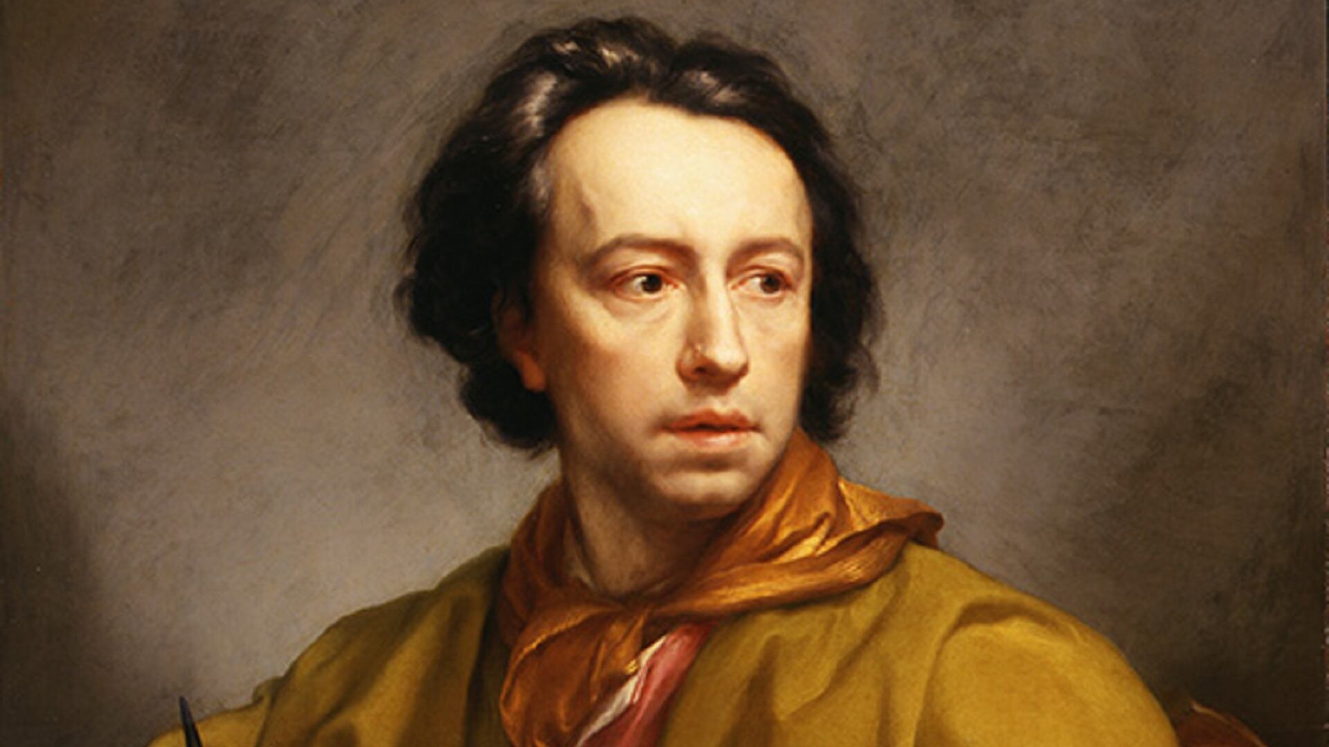 Detalle de un autorretrato de Antonio Raphael Mengs, del año 1773 (Crédito: Museo del Prado / Fundación BBVA)