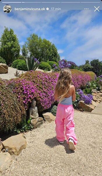 Benjamín Vicuña de vacaciones con