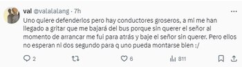 Comentarios sobre accidente de embarazada