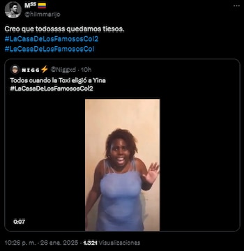 Las reacciones por la elección