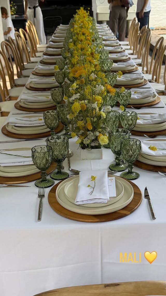 La decoración de la mesa principal (Instagram)