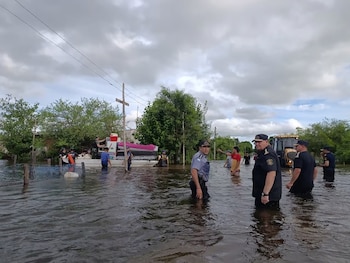 La policía correntina asiste a