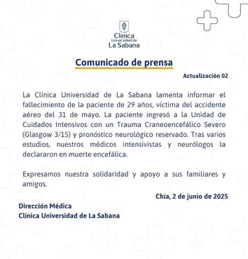 Comunicado de prensa de la