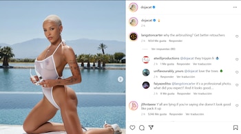 Doja Cat compartió una fotografía