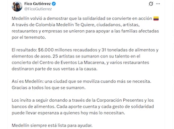 Las autoridades locales celebraron los resultados - crédito Fico Gutiérrez / X