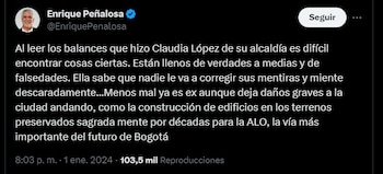 El exalcalde de Bogotá, Enrique