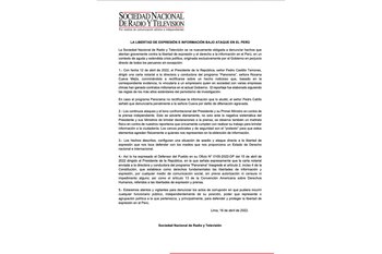 Pedro Castillo: Sociedad Nacional de