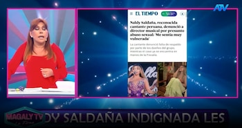 Caso Naldy Saldaña trasciende fronteras: Magaly Medina revela cobertura internacional de la denuncia contra La Bella Luz. Captura: Magaly Tv La Firme.