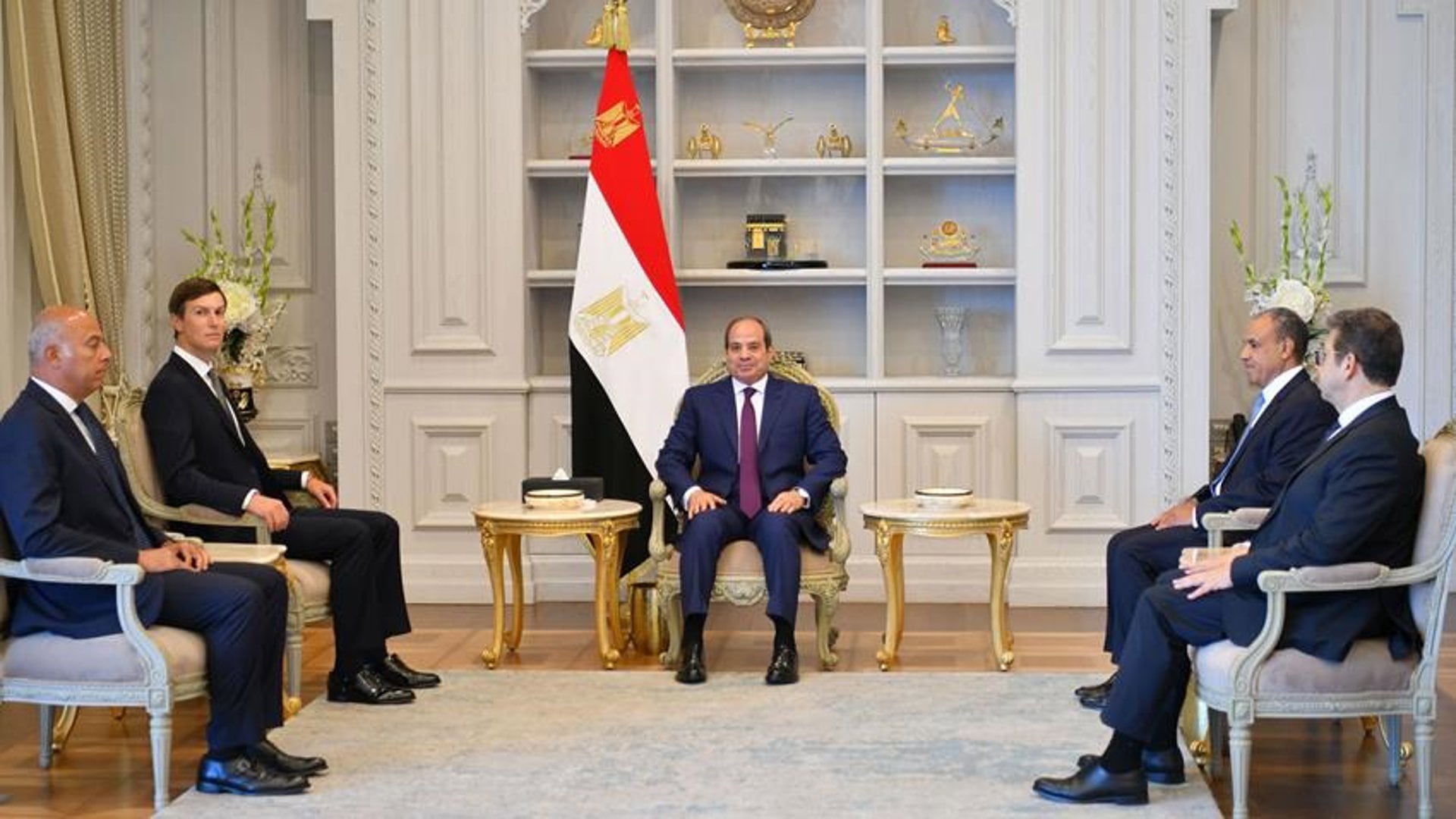 El yerno de Trump y enviado especial de la Casa Blanca Jared Kushner se ha reunido este sábado con el presidente de Egipto, Abdelfatá al Sisi (EP)
