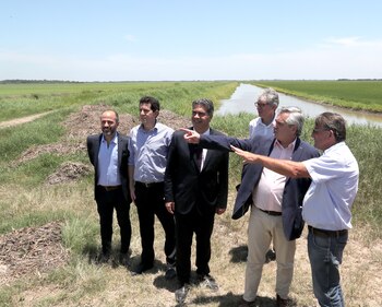 Alberto Fernández en la visita