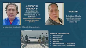 El Sierra 2 fue detenido horas después que su hermano. Crédito: FGE Michoacán