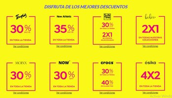 Marcas ofrecen descuentos por el Día del Shopping.