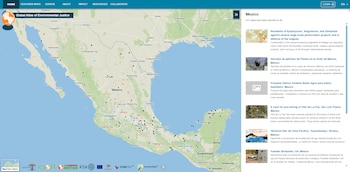 El EJAtlas ofrece una herramienta digital para consultar y analizar las zonas en las que se han desarrollado diversas luchas ambientales a lo largo y ancho del planeta.