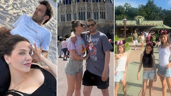 El viaje de Ivana Figueiras y Darío Cvitanich a Estados Unidos: playas, parques temáticos y tiempo en familia