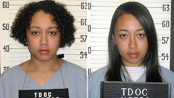 Cyntoia Brown en 2006 (izquierda) y en 2013 (derecha) (Reuters)