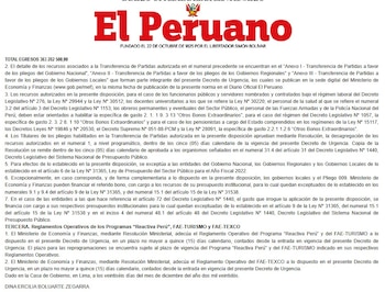 Gobierno oficializa bono de 200