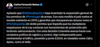 Carlos Fernando Motoa - crédito @senadormotoa/X