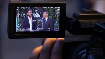 El alcalde Galán y el ministro Camargo hicieron un balance de la reunión en Casa de Nariño - crédito Presidencia de la República