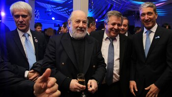 El fallecido juez Claudio Bonadio y el fiscal Carlos Stornelli, en 2018, en un evento (archivo NA)