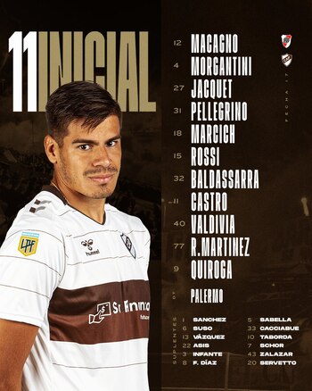 Los 11 titulares de Platense ante River Plate