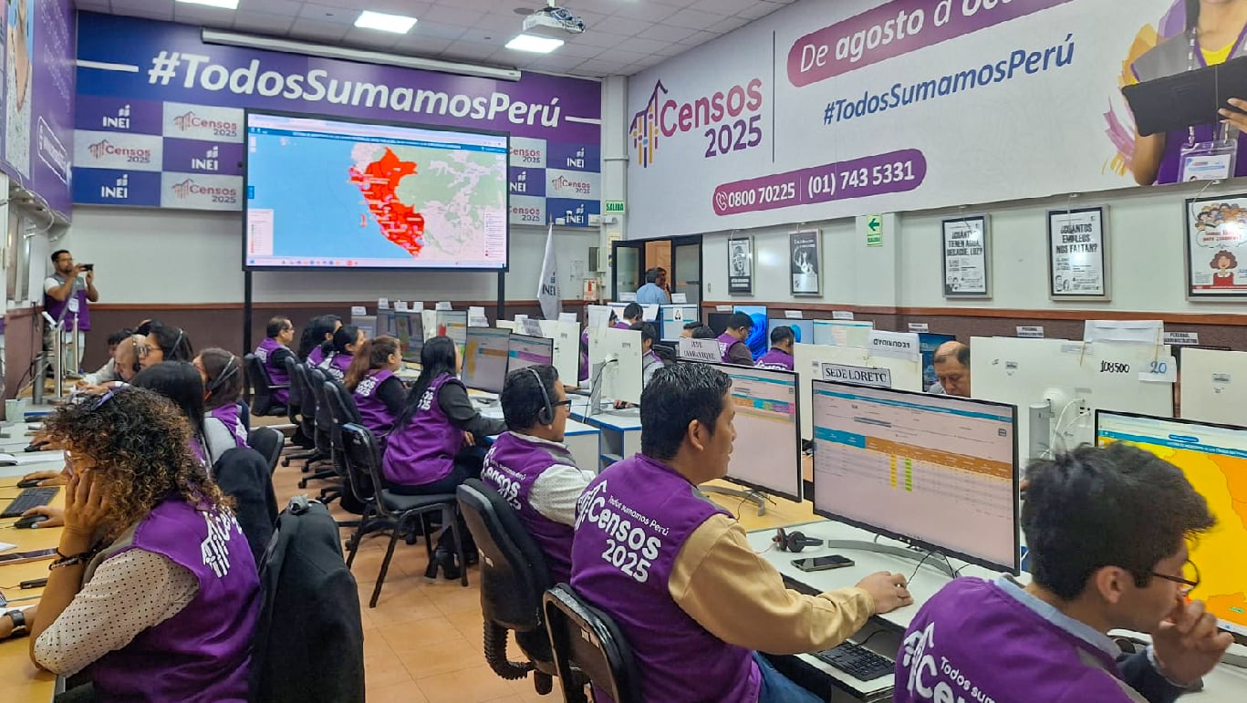 Censos 2025: estos son los distritos con mayor avance en el primer mes de trabajo del INEI