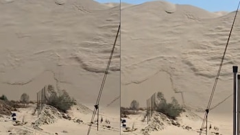 Sismo de magnitud 6.1 remeció Ica: imágenes del deslizamiento de arena en las dunas de la Huacachina tras fuerte temblor