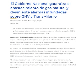 El Ministerio de Minas y