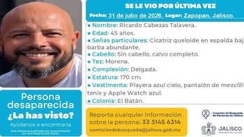Reportan desaparecido al empresario Ricardo Cabezas Talavera en Zapopan, Jalisco: qué se sabe del caso