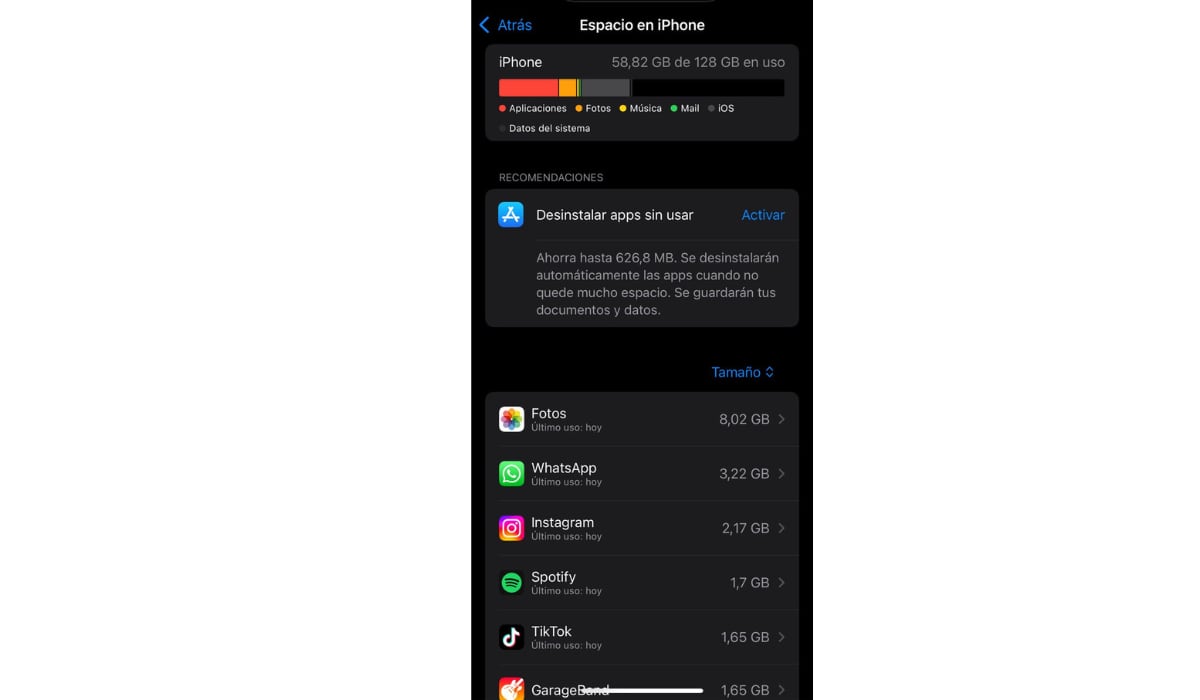 Las aplicaciones sin uso pueden acumular varios gigas de forma innecesaria. (Apple)