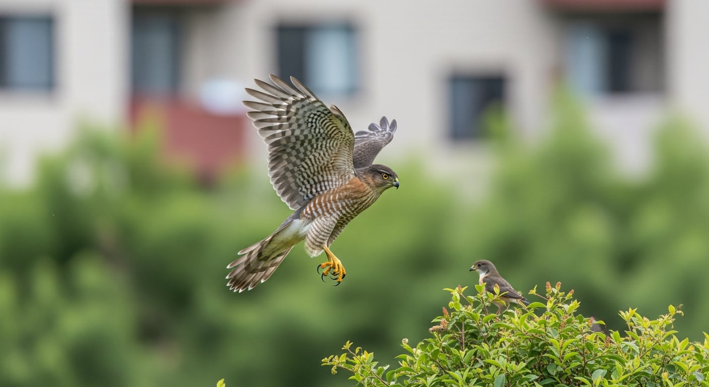 La investigación basada en 74.974 fotos ciudadanas confirma que los halcones eligen aves como palomas, tórtolas y gorriones como parte fundamental de su dieta urbana (Imagen Ilustrativa Infobae)