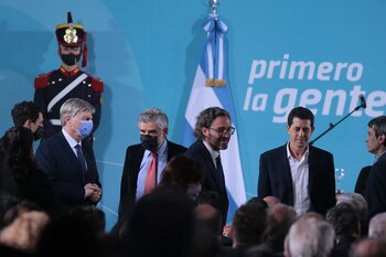 Santiago Cafiero y Eduardo "Wado"