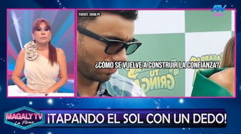 Magaly Medina ‘cuadra’ a Alejandra Baigorria y asegura que jamás perdonaría una infidelidad: “A mí no me pongas en tu bolsa”. Captura: Magaly TV La Firme.
