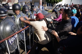 Otra imagen de los incidentes