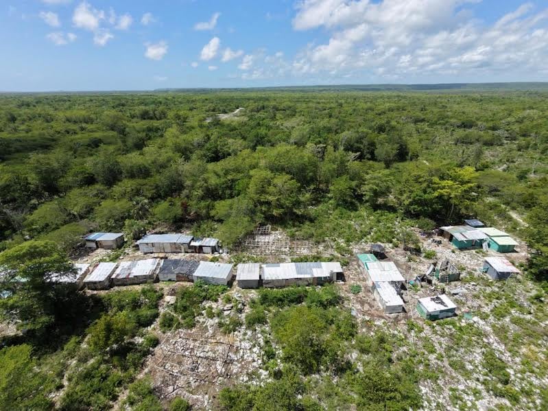 Las autoridades de República Dominicana retiraron 73 estructuras levantadas de forma ilegal en el Monumento Natural Hoyo Claro. (Foto cortesía Medio Ambiente )