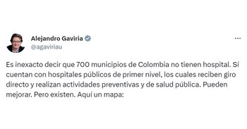 Alejandro Gaviria en Twitter