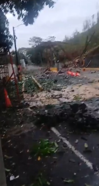 Dos personas habrían resultado heridas por explosión en corredor vial de Cauca - crédito @oscar10solarte/X