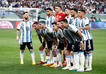 El campeón del mundo exhibió