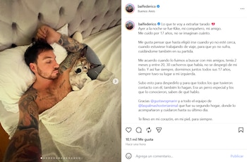 Fede Bal y Kike, inseparables incluso para dormir: el perro tuvo su lugar a la izquierda del actor durante 17 años