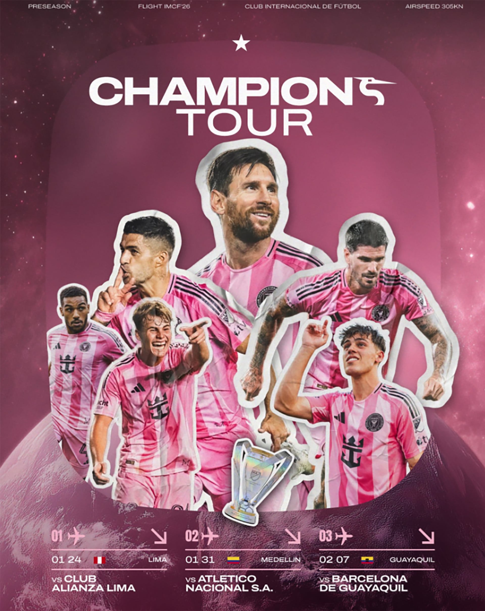 El Tour del Inter Miami por Sudamérica