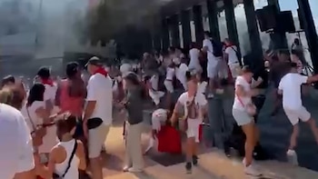 Una explosión de material pirotécnico ha dejado varios heridos en Noáin, Navarra. (Captura redes sociales)