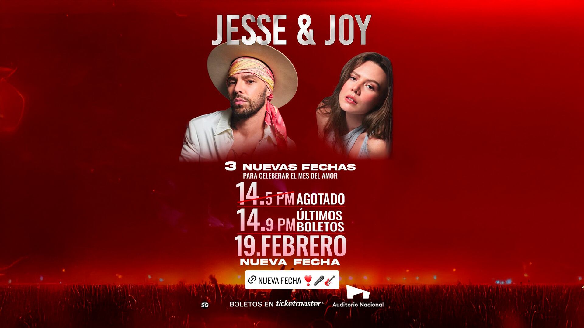 La tercera función de Jesse & Joy será el 19 de febrero a las 8:30 pm y los boletos ya están disponibles - (Instagram/@jesseyjoy)