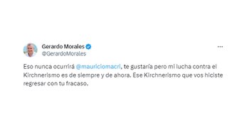 La réplica de Gerardo Morales