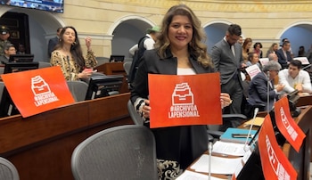 Lorena Ríos, senadora del Partido Colombia Justa Libres, solicitó el archivo de la reforma pensional - crédito @LorenaRiosC/X