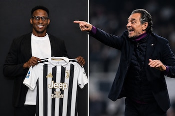 El colombiano podría debutar este domingo en la primera jornada de la Serie A frente al Frosinone -crédito @juventusfc/X/REUTERS